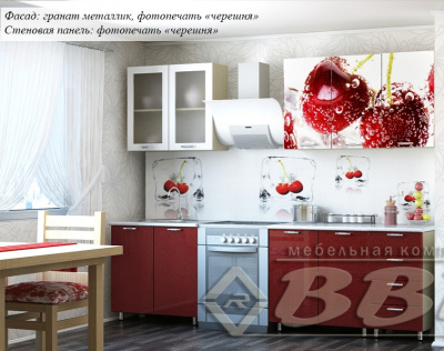 Кухня с фотопечатью "Черешня"